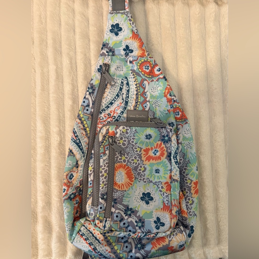 Vera Bradley Citrus Paisley Sling Backpack